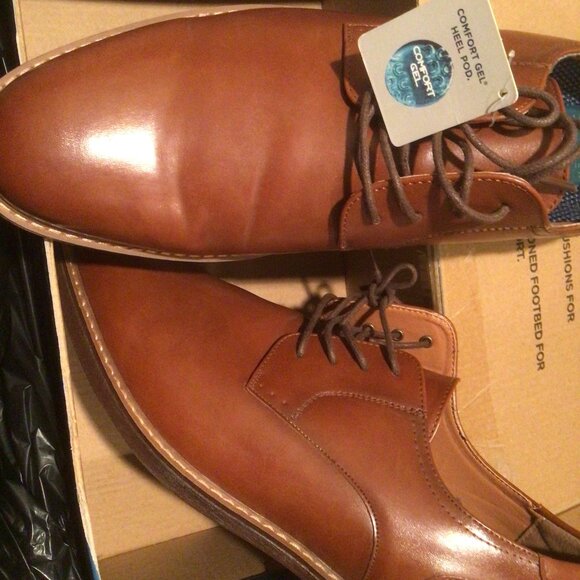 Nunn Bush Men's Shoes Tan Synthetic Tan Leather New Unused Size 13 - Picture 1 of 4
